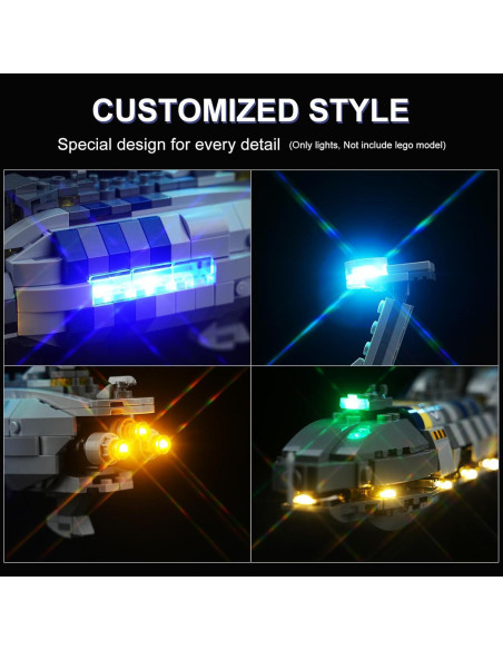 Kit de Luz LED DALDED para Lego Star Wars 75377 - Iluminación Mejorada Kit de Luz LED DALDED para Lego Star Wars 75377 - Iluminación Mejorada