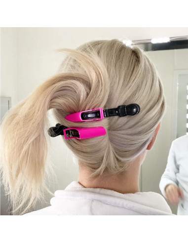 Clips para Cabello HH&LL - Doble Bisagra, 10 Piezas Mezcla