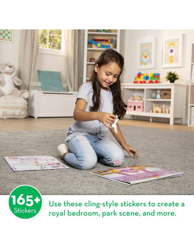 Almohadilla de Calcomanías Reutilizables Melissa & Doug - Castillo de Princesa