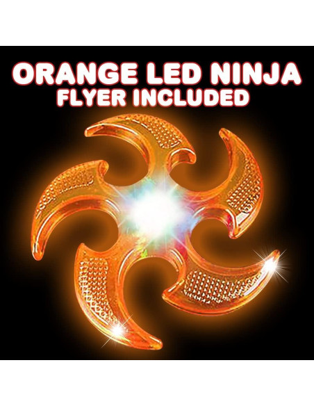 Conjunto de Voladores Iluminados ArtCreativity 2 Estrellas Ninja Conjunto de Voladores Iluminados ArtCreativity 2 Estrellas Ninja