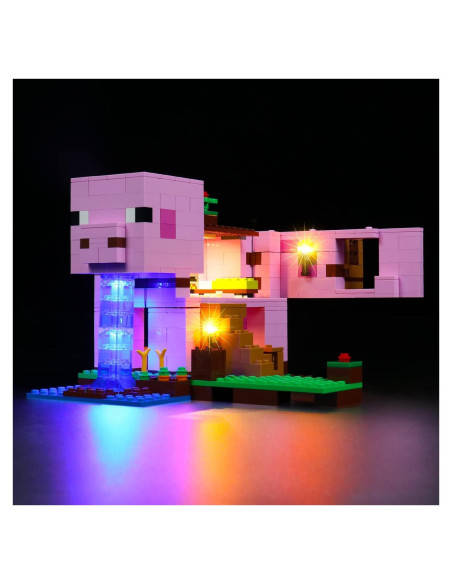 Kit de Luz LED BrickBling para Casa de Cerdo LEGO 21170 Kit de Luz LED BrickBling para Casa de Cerdo LEGO 21170