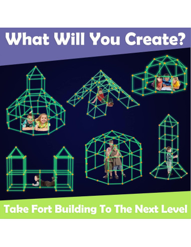 Kit de Construcción de Fortalezas Brillantes Tiny Land 130 Piezas
