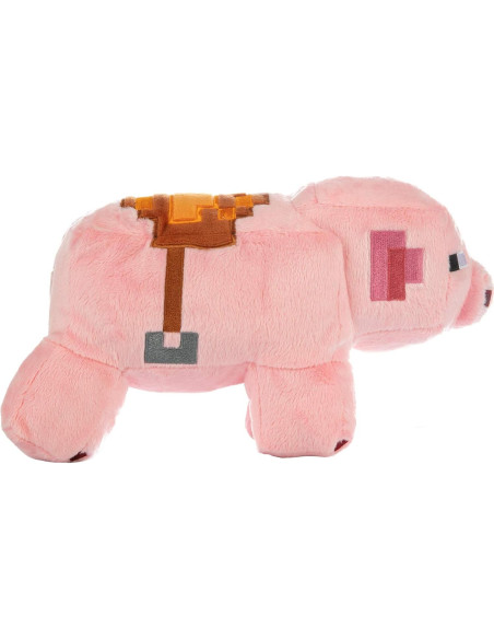 Peluche Cerdo con Silla de Montar JINX Minecraft 16.5 cm Peluche Cerdo con Silla de Montar JINX Minecraft 16.5 cm