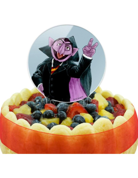 Adorno de Pastel Acrílico Vintage Conde Von Count 18.42 cm Adorno de Pastel Acrílico Vintage Conde Von Count 18.42 cm
