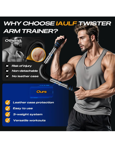 Entrenador de Brazo IAULF Brazo-001 Ajustable 30-50kg