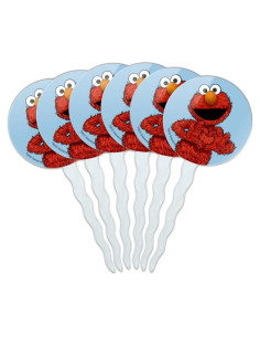 Juego de Picks para Cupcakes Vintage Elmo - Set de 6