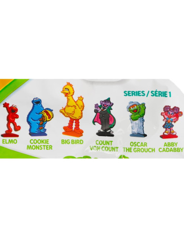 Mini Figuras Sorpresa Plaza Sésamo 3 Paquete con Stickers