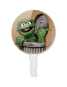 Conjunto de Palillos para Cupcakes Vintage Oscar el Gruñón - 6 Piezas 2