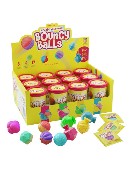 Kit de Pelotas Rebotadoras Dan&Darci - 12 Kits Individuales - Manualidades STEM Kit de Pelotas Rebotadoras Dan&Darci - 12 Kits Individuales - Manualidades STEM
