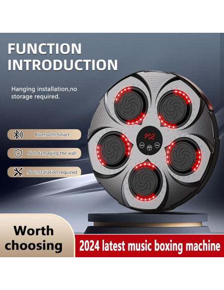 Máquina de Boxeo Musical ZUQOACY JKS-054621 9 Modos y Bluetooth Máquina de Boxeo Musical ZUQOACY JKS-054621 9 Modos y Bluetooth