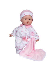Muñeca Bebé Caucásica JC Toys 27,94 cm Rosa Lavable