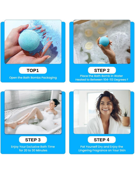 Juego de 10 Bombas de Baño BODY & EARTH 99.22 g Aroma Océano Juego de 10 Bombas de Baño BODY & EARTH 99.22 g Aroma Océano