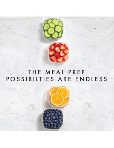 Contenedores de Plástico 8 oz Fit & Fresh 4pk A Prueba de Fugas