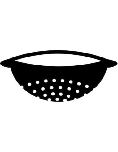 Colador de Olla para Pasta SAMUSAI de Acero Inoxidable Negro
