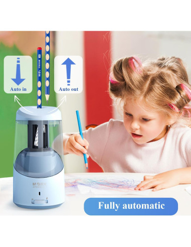 Sacapuntas Eléctrico M&G APS906H9 Azul, Afilado Rápido USB