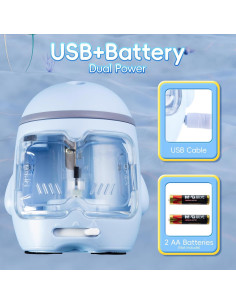 Sacapuntas Eléctrico M&G Azul Portátil USB/Batería para Lápices 2