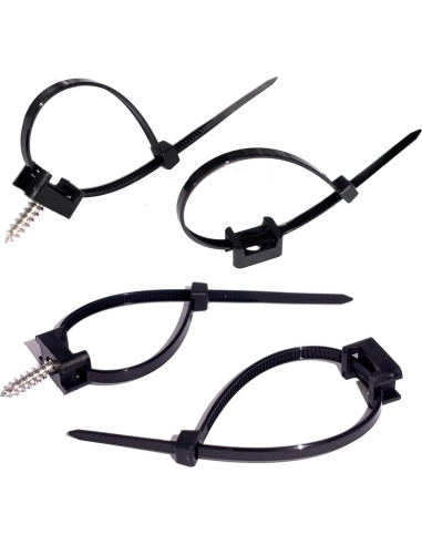 Kit de Montaje de Cables VZTOLKUR - 55 Bridas 15.24 cm Negro