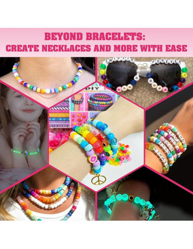 Kit de Pulseras de Amistad Dupamind 2800 Piezas Multicolor