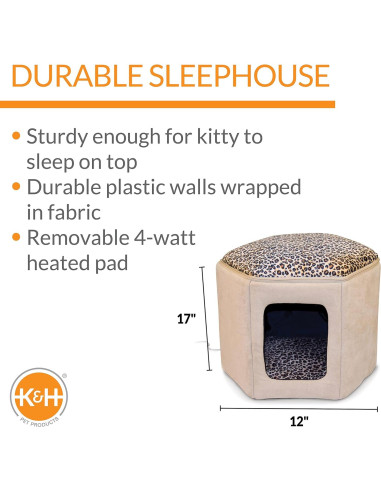 Cama para Gatos K&H Thermo-Kitty Calentada 30.5x43.2cm