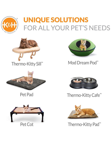 Cama Térmica K&H Thermo-Kitty Pequeña 40.64 cm Marrón Cama Térmica K&H Thermo-Kitty Pequeña 40.64 cm Marrón