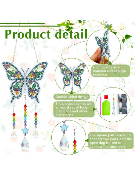 Kit de Arte de Diamante Jetec 3 Piezas Adorno Colgante DIY Kit de Arte de Diamante Jetec 3 Piezas Adorno Colgante DIY