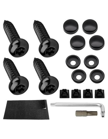 Kit de Tornillos Antirrobo YALOK para Placas de Licencia M6 Kit de Tornillos Antirrobo YALOK para Placas de Licencia M6