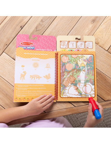 Melissa & Doug Water WOW! 2-Pack Pintura con Agua Frutas y Golosinas
