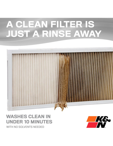 Filtro de Aire Lavable K&N HVC-8-12025 Merv 8 49.5x62.2 cm Filtro de Aire Lavable K&N HVC-8-12025 Merv 8 49.5x62.2 cm