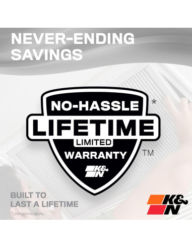 Filtro de Aire Lavable K&N HVC-8-12025 Merv 8 49.5x62.2 cm