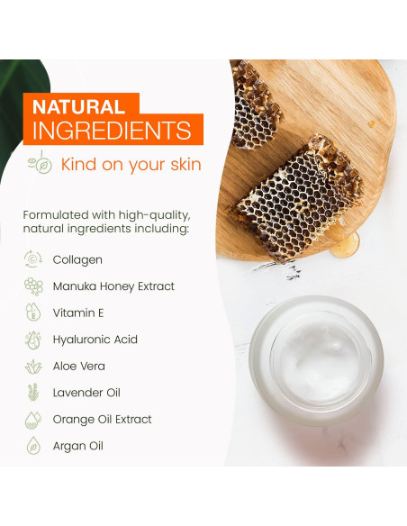 Crema Hidratante Facial Klar & Co 50ml Colágeno Miel Manuka Crema Hidratante Facial Klar & Co 50ml Colágeno Miel Manuka