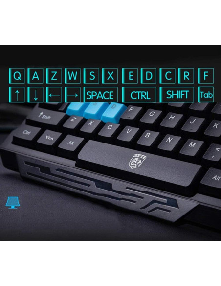 Combo Teclado y Ratón Inalámbrico Soke-Six 2.4GHz Ergonómico Combo Teclado y Ratón Inalámbrico Soke-Six 2.4GHz Ergonómico