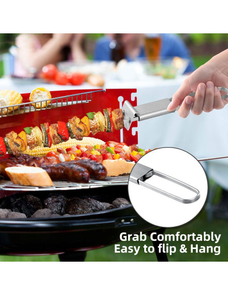 Pinchos de Acero Inoxidable 33 cm Lucalda - 6 Piezas para Asar Pinchos de Acero Inoxidable 33 cm Lucalda - 6 Piezas para Asar