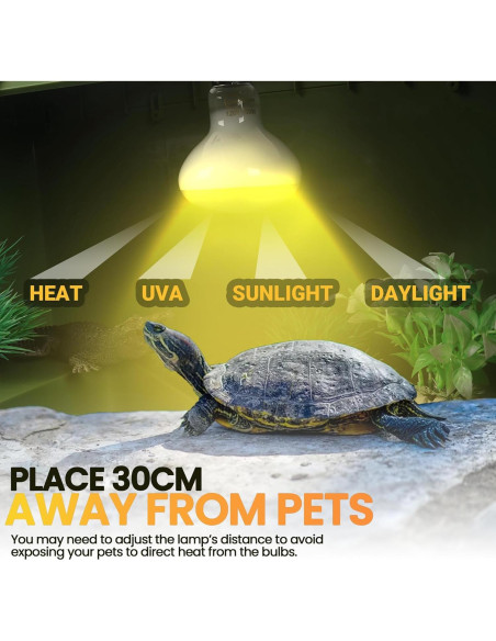 Bombillas de Calor para Reptiles CALPALMY 100W UVA - Paquete de 4 Bombillas de Calor para Reptiles CALPALMY 100W UVA - Paquete de 4