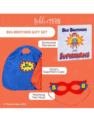 Set de Regalo Tickle & Main Héroe Hermano Mayor 3 Pcs
