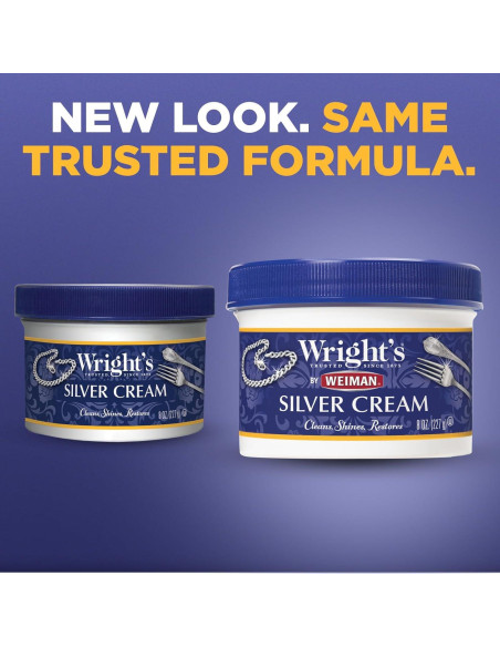 Crema Limpiadora de Plata Weiman 226g con Paño Pulido Crema Limpiadora de Plata Weiman 226g con Paño Pulido