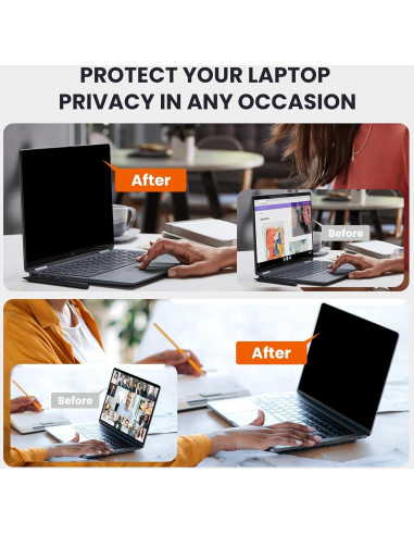 Filtro de Privacidad GUDTEKE 13.3" HD Antirreflectante