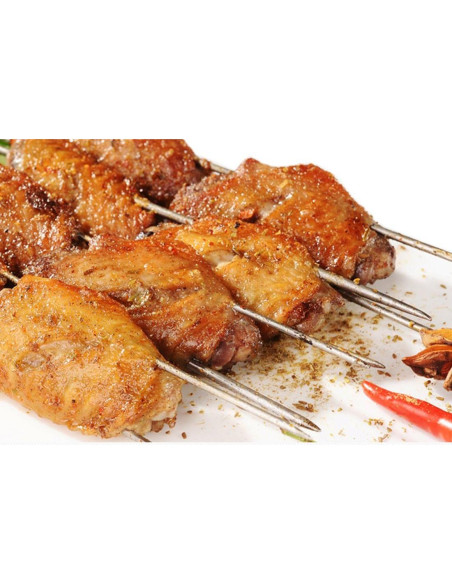 Pinchos de Barbacoa de Acero Inoxidable HONSHEN 25 cm 12 Pcs Pinchos de Barbacoa de Acero Inoxidable HONSHEN 25 cm 12 Pcs