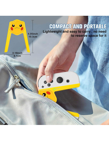 Agarre de Carga Rápida DLseego para Joy-Con Switch Amarillo