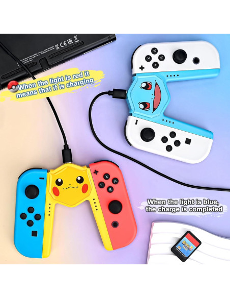 Agarre de Carga Rápida DLseego para Joy-Con Switch Amarillo Agarre de Carga Rápida DLseego para Joy-Con Switch Amarillo