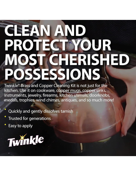 Kit de Limpieza de Latón y Cobre Twinkle 124g Kit de Limpieza de Latón y Cobre Twinkle 124g
