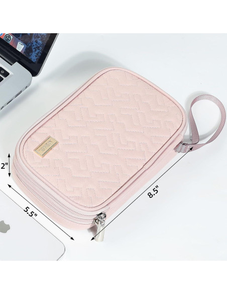 Estuche Organizador de Cables NISHEL Doble Capa Rosa Estuche Organizador de Cables NISHEL Doble Capa Rosa