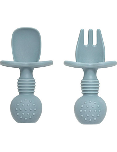 Juego de Cucharas y Tenedores Eascrozn para Bebés 6 Piezas