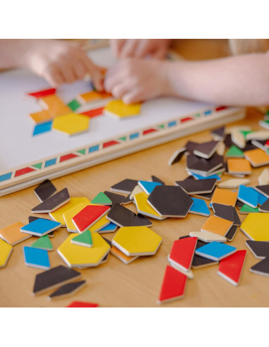 Juego de Bloques Magnéticos de Madera Melissa & Doug 120 Piezas