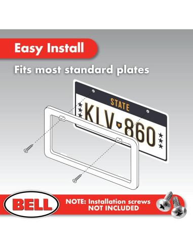 Marco de Placa de Licencia Bell Automotive Alambre de Púas 31.8 cm