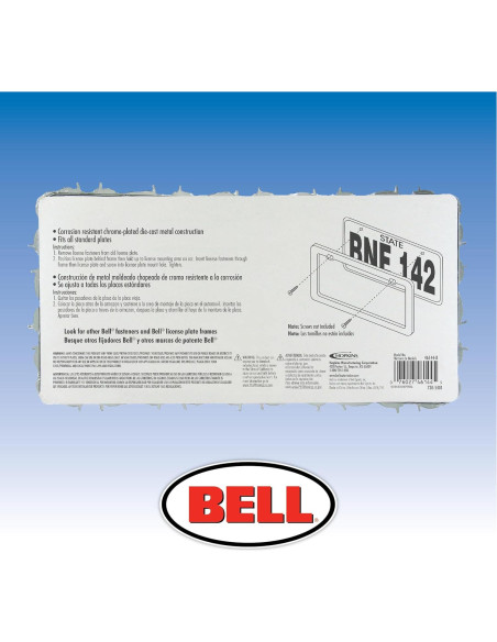 Marco de Placa de Licencia Bell Automotive Alambre de Púas 31.8 cm Marco de Placa de Licencia Bell Automotive Alambre de Púas 31.8 cm