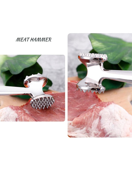 Martillo Aplanador de Carne BE-TOOL Doble Cara 22x5.2cm Martillo Aplanador de Carne BE-TOOL Doble Cara 22x5.2cm