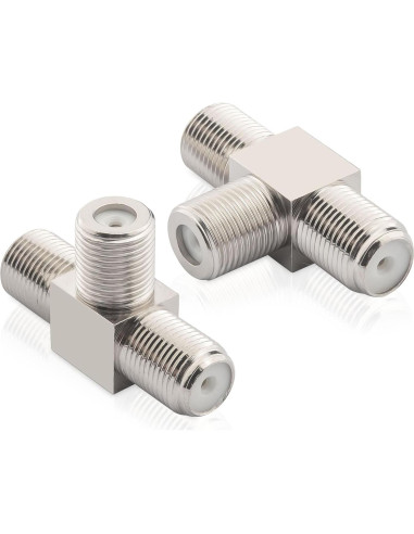 Divisor Coaxial F Tipo 3 Vías RG6 X~wind 2 Pcs