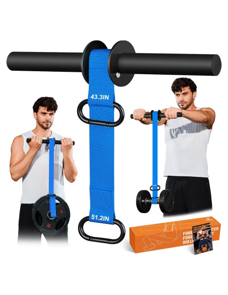 Fortalecedor de Antebrazo RIQIGA con Rodillo de Muñeca 130 cm Fortalecedor de Antebrazo RIQIGA con Rodillo de Muñeca 130 cm