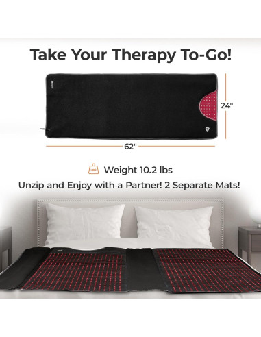 Manta de Luz Roja Lifepro LP-ALVBD-BLK - Terapia Completa