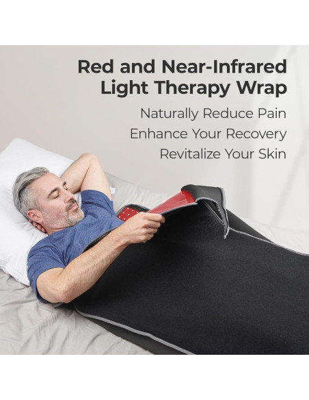 Manta de Luz Roja Lifepro LP-ALVBD-BLK - Terapia Completa Manta de Luz Roja Lifepro LP-ALVBD-BLK - Terapia Completa